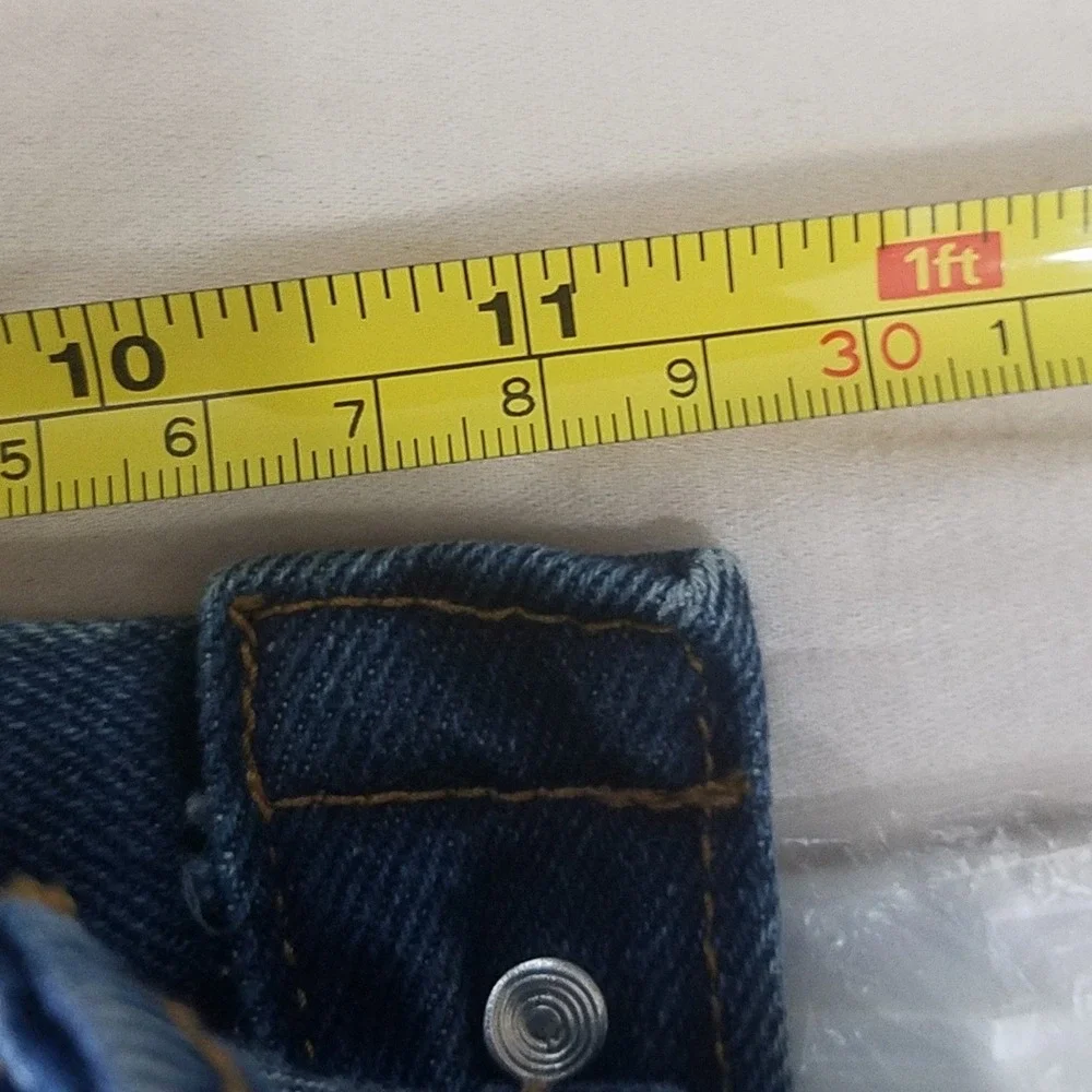 Key Straight Leg Jeans Mens 32x36 Blue Excellent 100% Cotton Dark Wash Workwear